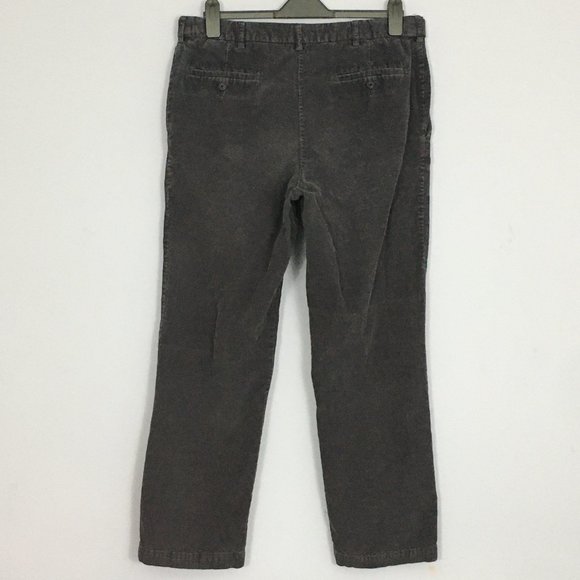 Haggar Mens 36 x 32 Charcoal Gray 100% Cotton Flat Front Straight Leg Pants - Picture 5 of 9